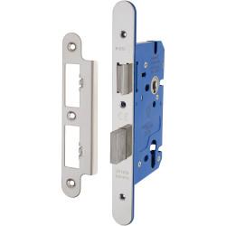 Altro Architectural DIN Euro Sashlock - 85mm Case - 60mm Backset - Radius - Pol Stainless Steel