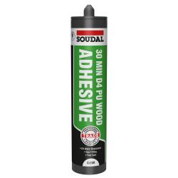 Soudal Trade 30min D4 PU Wood Adhesive - 290ml - Clear