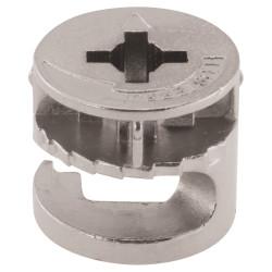 Rimless Cam Connector - 18mm Min Panel Thickness - Nickel Plated - Pack of 50