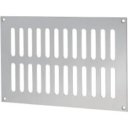 Altro Plain Slotted Vent - 229 x 152mm - 8170mm² Free Air Flow - Polished Stainless Steel