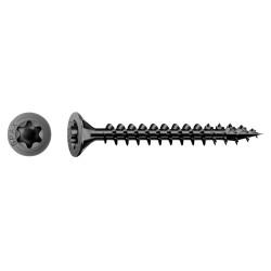SPAX BLAX T-Star Plus Torx Countersunk Wood Screws - 4.0 x 40mm - Black Zinc Plated - Pack of 200