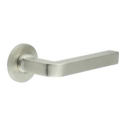 CRES by Frelan Satin Stainless Steel Fixed Dead Door Handles on Round Rose - CR-104 Range