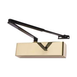 Arrone AR1500 Overhead Fire Door Closer - Power Size 2-4 - Push/Pull Mounting - Black Arm/Brass Cover