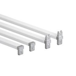 elfa Drawer Basket Tower - T & L Crossbars - 550mm Width - White - Pair