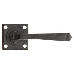 From The Anvil External Beeswax Door Handles on Square Fixed Rose - Avon Range