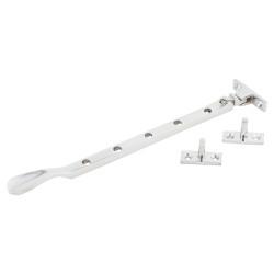 Touchpoint Budget Victorian Casement Window Stay - 10"/250mm Length - Polished Chrome
