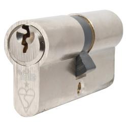 Yale 1 Star 6 Pin Kitemarked 70mm Euro Double Cylinder - 35 + 35mm - Pol Nickel - Keyed Alike - Pair