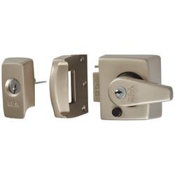 ERA BS3621:2007 Double Locking Nightlatch - 40mm Backset - Satin Nickel Case/Cylinder