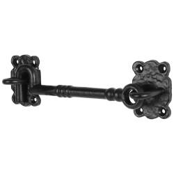 Olde Forge Blacksmith Cabin Hook & Eye - 152mm Length - Antique Black Iron