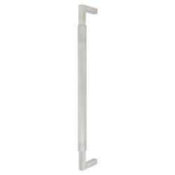 Hampstead Satin Stainless Steel 25mm Knurled D-Bar Door Pull Handle - Bolt Fix - 450mm Centres