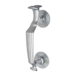 Altro Doctor Door Knocker - Satin Chrome - 192 x 48mm