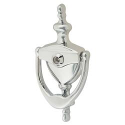 Arrone AR727K Traditional Urn Door Knocker With Viewer - Polished Chrome - 151 x 76mm