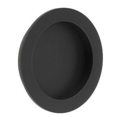 Burlington by Frelan Round Flush Pull Handle - 75mm Diameter - Black