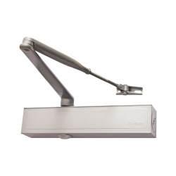 Briton 1130B Overhead Fire Door Closer - Power Size 2-6 - Push/Pull Mounting - Silver