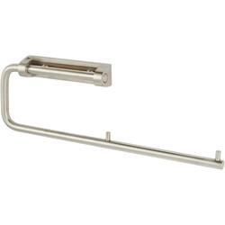 Dolphin Contract Double Toilet Roll Holder - 93 x 275 x 23mm - Satin Stainless Steel