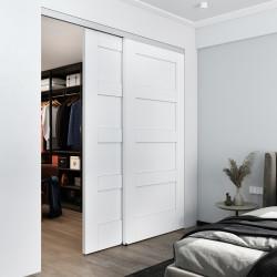 Klug Bi-Passing Sliding Door Kit - 1830mm Track - 68kg Max Door Weight - Aluminium