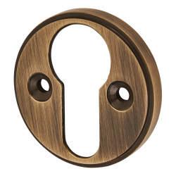 Altro Escutcheon - 40mm Diameter - Euro - Antique Brass