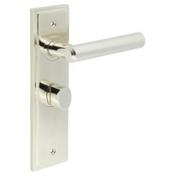 Burlington by Frelan Polished Nickel Fire Rated Bathroom Door Handles - Richmond - Inner 2 - 200 x 55mm