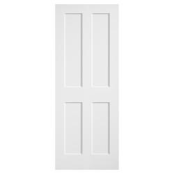 LPD Ashford 4 Panel Primed Solid Internal FD30 Fire Door - 1981 x 686 x 44mm - White