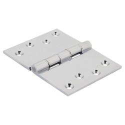 Jedo Projection Hinge - 102 x 125 x 4mm - Polished Chrome - Pair
