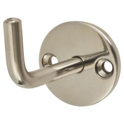 Hampstead Single Coat Hook - 32 x 25mm - Satin Stainless Steel