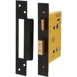 Altro Architectural Bathroom Lock - 78mm Case - 57mm Backset - Square - Matt Black
