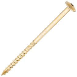 SiDAX Timber Frame Screws Wafer Head - 6.7 x 125mm - Yellow Zinc - Pack of 50