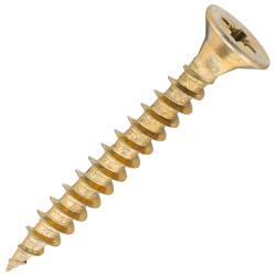 SiDAX General Purpose Pozi Countersunk Wood Screws - 5.0 x 40mm - Yellow Zinc - Pack of 200