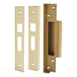 UNION 13mm Rebate Kit to suit StrongBOLT BS3621:2007 5 Lever Sashlock - Polished Brass