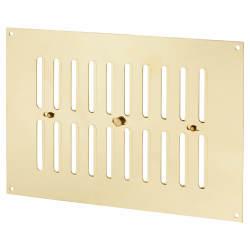 Hampstead Hit & Miss Vent - 242 x 165mm - Polished Brass