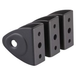 Designer Wall/Panel Bracket - 17-21mm Panels - Black Fine Textured