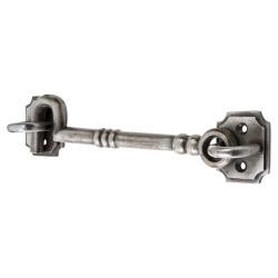 Olde Forge Blacksmith Cabin Hook & Eye - 152mm Length - Polished Iron