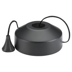 Knightsbridge 5 - 100W 1 Way Trailing Edge LED Pull Cord Dimmer Switch - Anthracite Grey