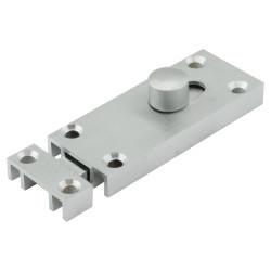 Jedo Satin Chrome Bathroom Slip Straight Barrel Bolt - 65 x 25mm
