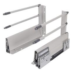 Klug Innobox Soft Close Drawer Pack - Includes 2 x Pairs of Rods - (H) 204mm x (D) 500mm - Grey