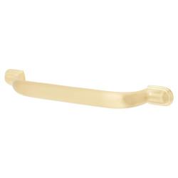 Crofts & Assinder Calgary 16.5mm D-Bar Cabinet Pull Handle - 128mm Centres - Brushed Satin Brass