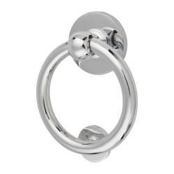 Altro Ring Door Knocker - Polished Chrome - 100 x 100mm