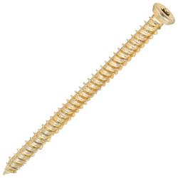 SiDAX Concrete Screw - Countersunk - Yellow Zinc - 7.5 x 100mm - Pack of 100