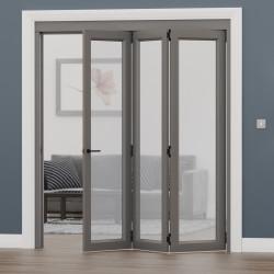 Brio Interfold 50F Bi-Folding Door Kit - 5 Door - Polished Brass