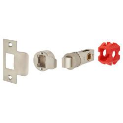 Jigtech Smartlatch Passage Tubular Latch - 45mm Backset - Satin Nickel