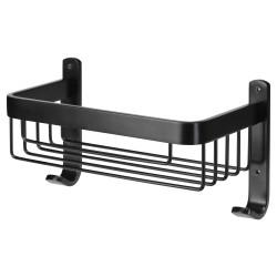 Croydex Wirework Large Shower Soap Dish Basket - 256 x 140 x 127mm - Matt Black