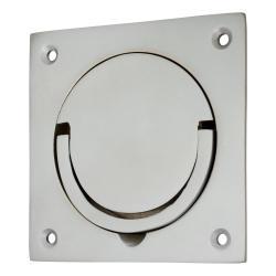Altro Squash Court Flush Handle - 87 x 87 x 19mm - Satin Chrome