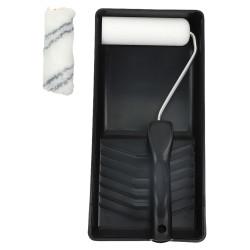 TIMCO Pro Short Pile Mini Paint Roller, Frame & Tray - 4"/100mm Width