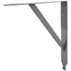 Altro Strong Shelf Bracket with Centre Stay - 455 x 405mm - Grey