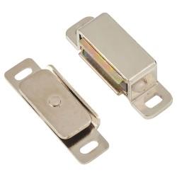 Touchpoint Veel-2 Magnetic Catch - 46 x 15 x 14mm - 6kg Pull - Nickel