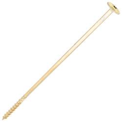SiDAX Timber Frame Screws Wafer Head - 8.0 x 250mm - Yellow Zinc - Pack of 50