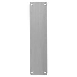Stainless Steel Antibacterial Plain Finger Plate - 300 x 75mm - Satin