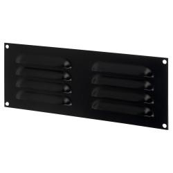 Altro Hooded Louvre Vent - 242 x 89mm - 3973mm² Free Air Flow - Matt Black