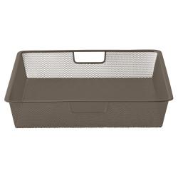 elfa Top Track System - Shallow Mesh Basket - 527 x 427 x 85mm - Graphite