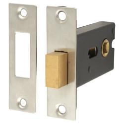 Touchpoint Bathroom Deadbolt - 8mm Follower - 77mm Case - 57mm Backset - Satin Stainless Steel